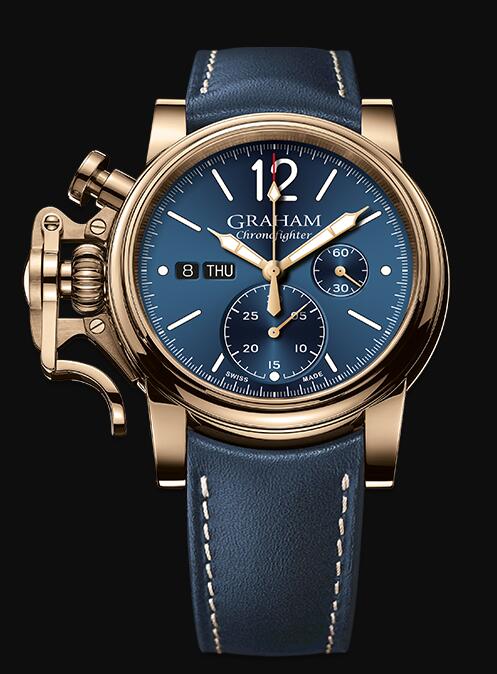 Review Replica Watch Graham CHRONOFIGHTER VINTAGE BRONZE & BLUE 2CVAK.U01A